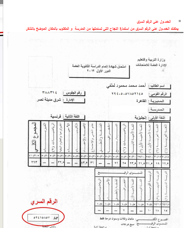 الرقم السري للتنسيق 2026.. طريقة الحصول عليه من اس